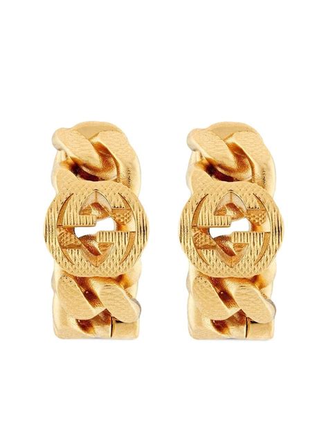 gucci male earrings|gucci interlocking earrings.